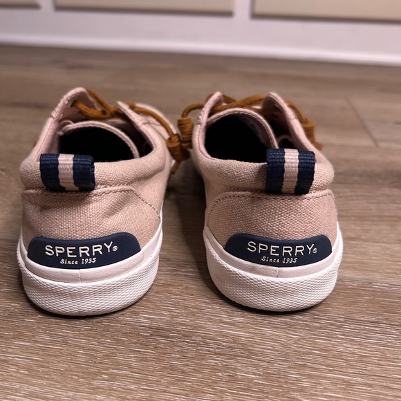 Sperry Women's tan Canvas Boat Shoes - Picture 5 of 9
